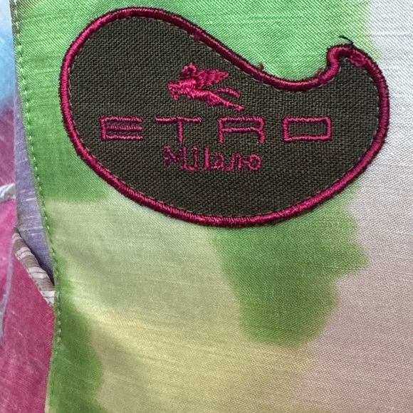 Etro Milano Watercolor Print Blazer Women’s Size 50. Made in Italy - Picture 3 of 7